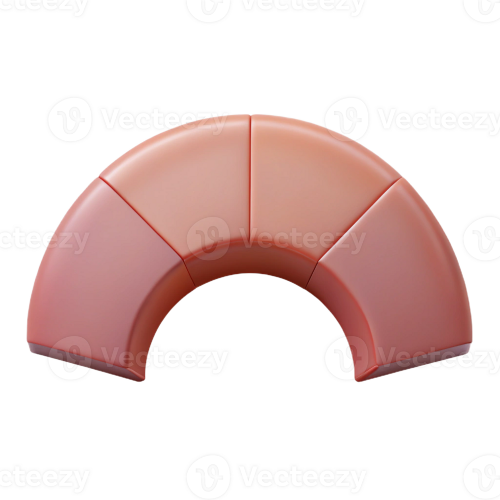 distinctive minimalist Semi-circle pattern, symmetrical, minimal, crisp edges with Scalable Design. genuine png