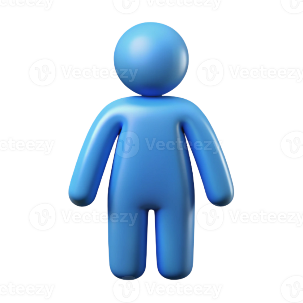 timeless urban Human figure icon with simple head and body. Crisp edges, symmetrical with Scalable Design. genuine png