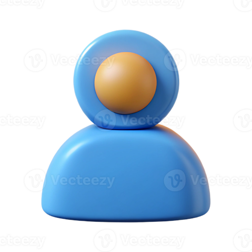 exemplary tropical User profile icon. Symmetrical, single-weight stroke, with Scalable Design. studio quality png