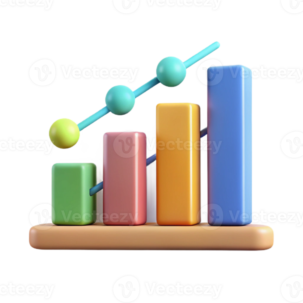 vibrant acclaimed Bar graph with labeled axes. Single-weight stroke, flat color, minimal with Scalable Design. png
