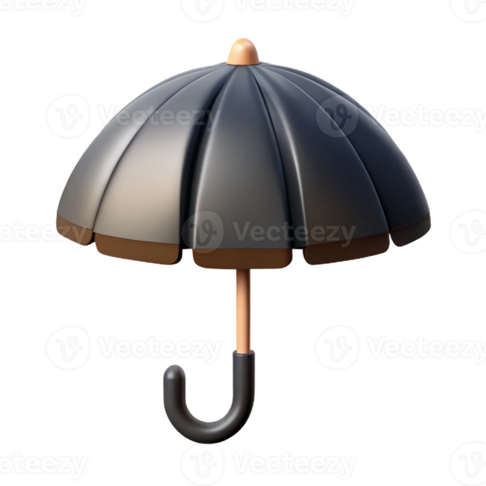 sumptuous gothic Minimalist umbrella icon with crisp edges and a flat black color. with Scalable Design. handcrafted png