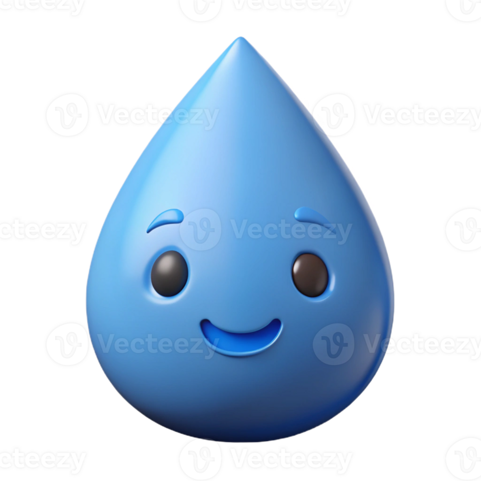celebrated rustic Teardrop-shaped character with a simple smile. Flat color, crisp edges, with Scalable Design. fine detail png