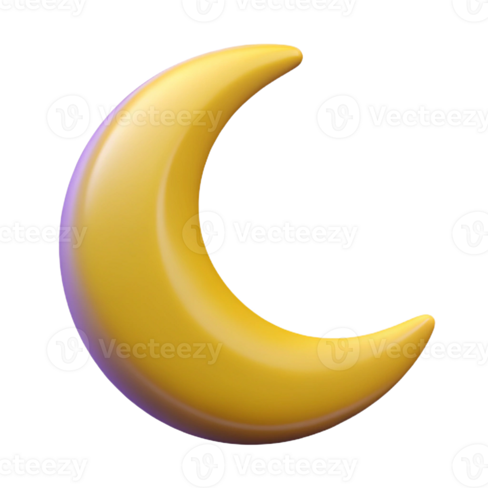 ethereal wonderful Crescent moon, clean lines, flat color. Minimal, with Scalable Design. flawless png