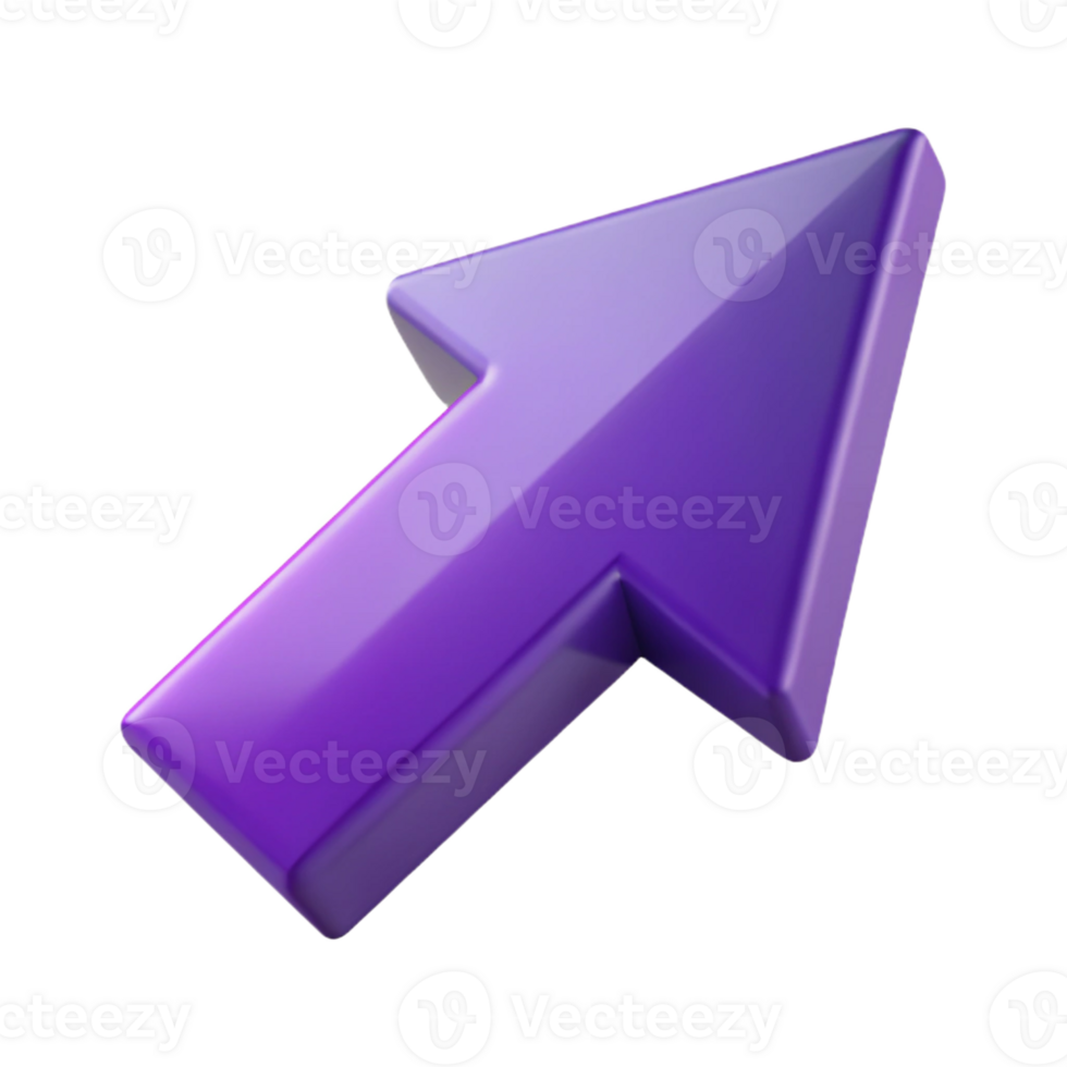 majestic rustic Geometric arrow pointing right, crisp edges, flat purple with Scalable Design. studio quality png