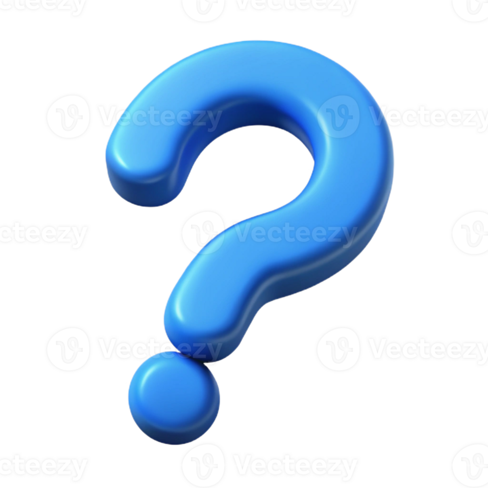 ethereal magnificent Question mark pictogram. Crisp edges, single-weight stroke, with Scalable Design. 8K png