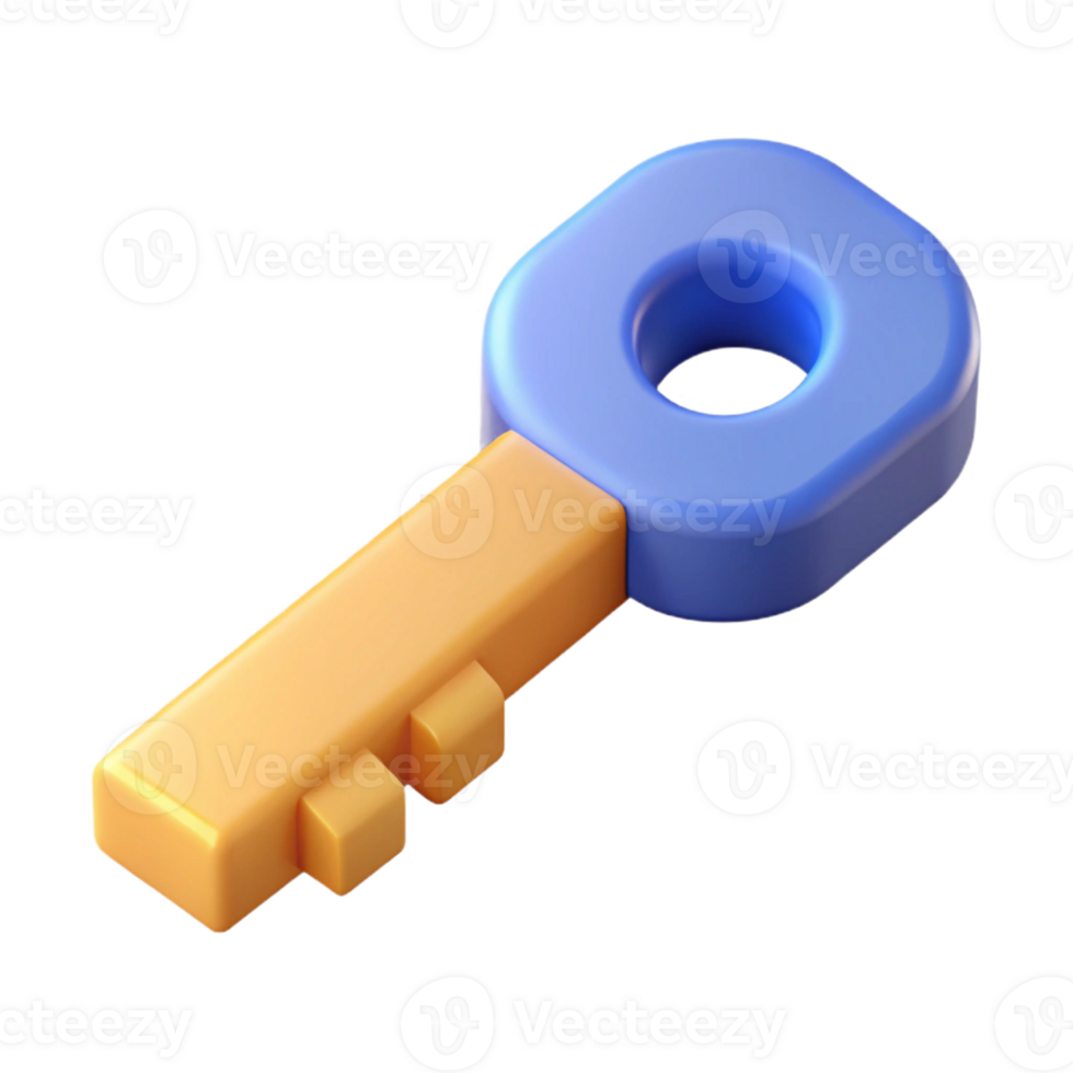 wonderful exceptional Isometric key with teeth. Single-weight stroke, crisp edges with Scalable Design. png