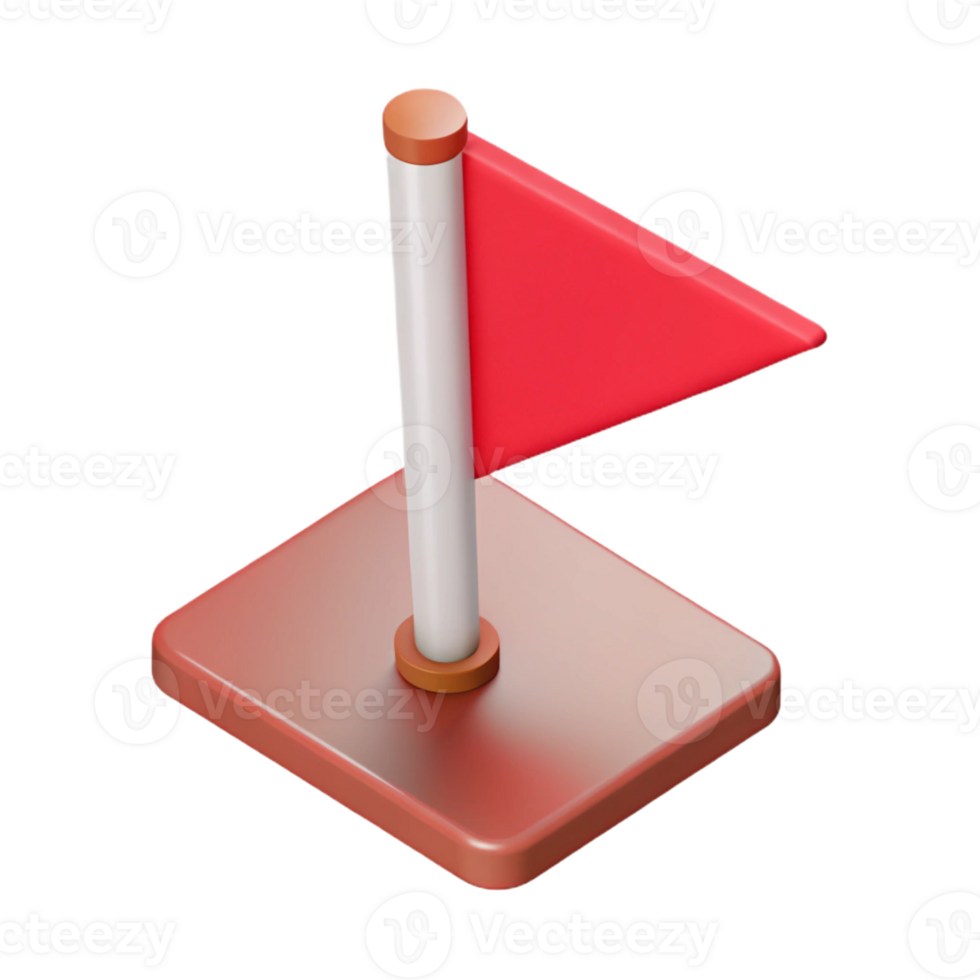 captivating surreal Flat color isometric flag, crisp edges, red with Scalable Design. genuine png
