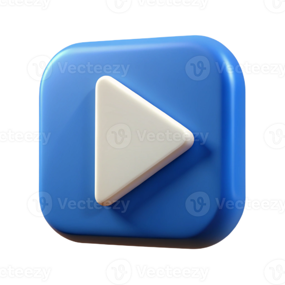 impressive mid-century Play button icon. Triangle pointing right. Scalable, solid color with Scalable Design. top-tier png