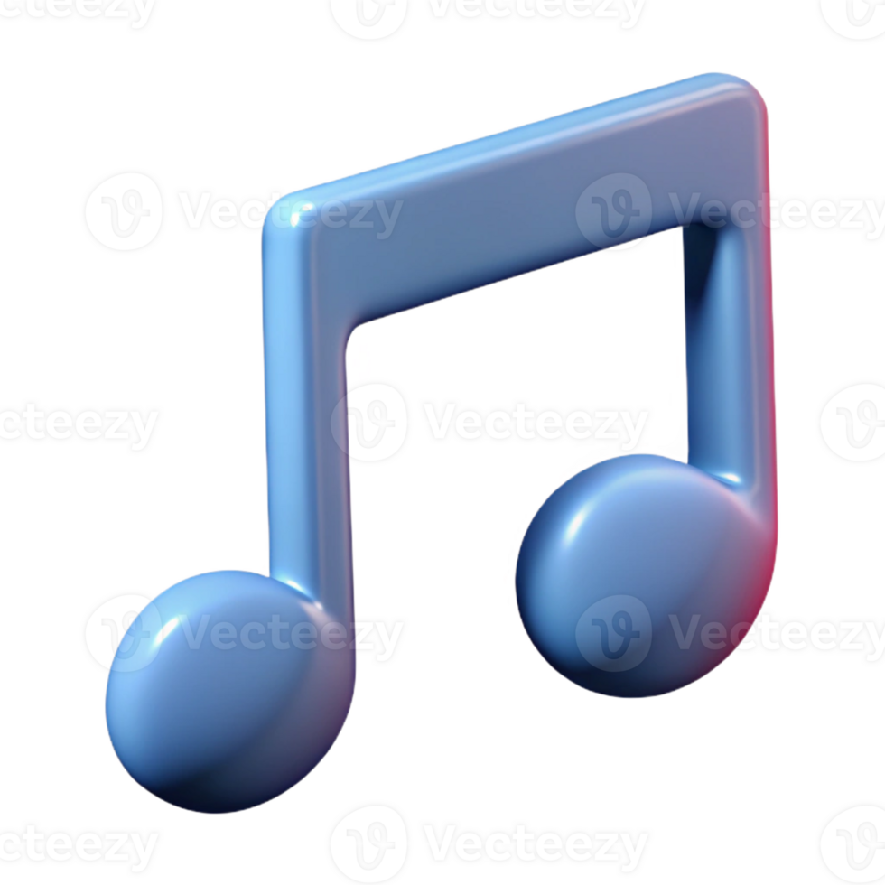 intense radiant Minimal outline of a music note. Crisp edges, scalable, single-weight stroke with Scalable Design. 8K png