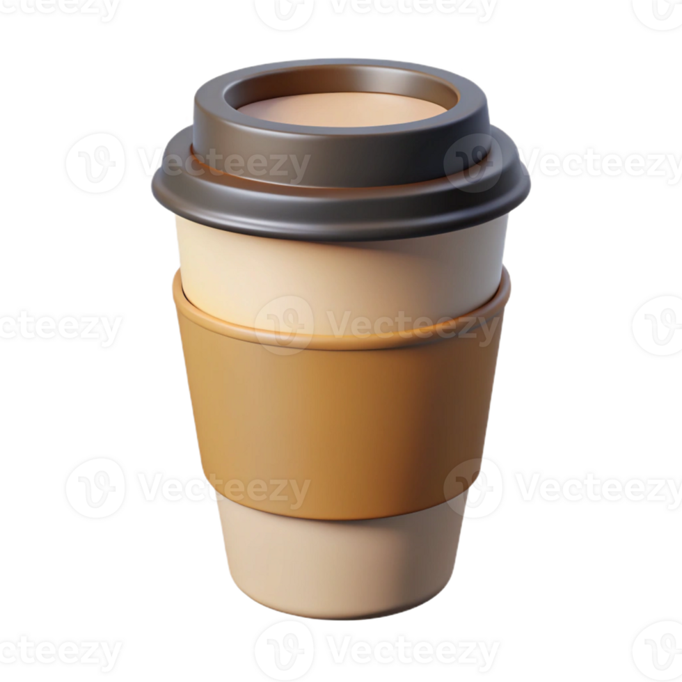 exemplary mid-century Minimal line art of a coffee cup. Clean lines, flat color with Scalable Design. studio quality png