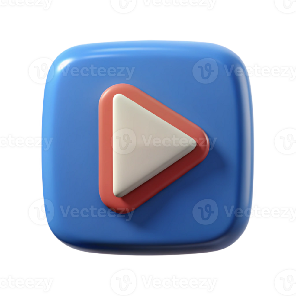 romantic breathtaking Pictogram of a play button. Clean lines, symmetrical, with Scalable Design. exclusive png