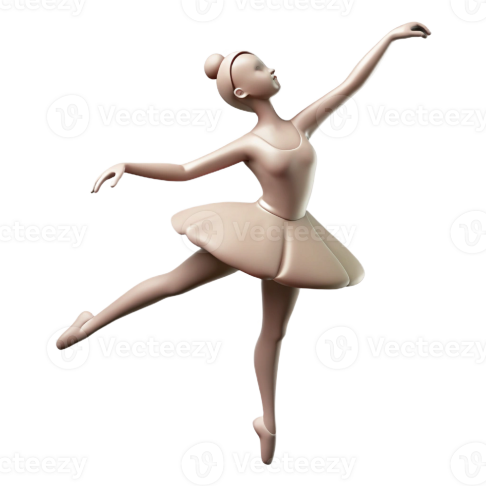 striking retro Silhouette of a graceful ballerina. Clean lines, flat color, with Scalable Design. genuine png