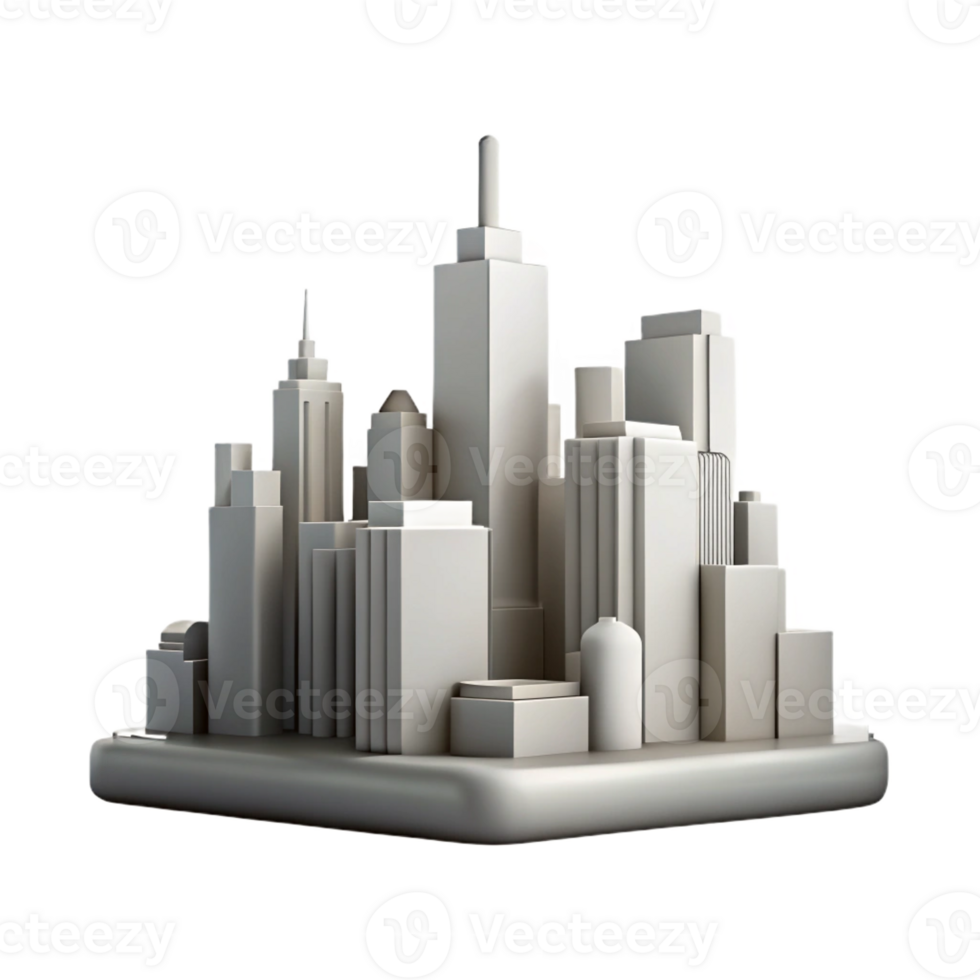 ethereal vibrant Minimalist cityscape silhouette. Clean lines, single-weight stroke. with Scalable Design. high quality png