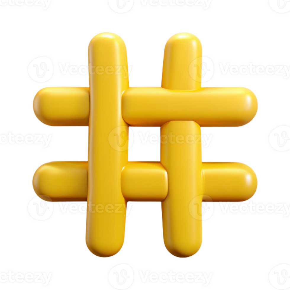 extraordinary unparalleled Clean lines, symmetrical hashtag symbol. Flat yellow, with Scalable Design. png