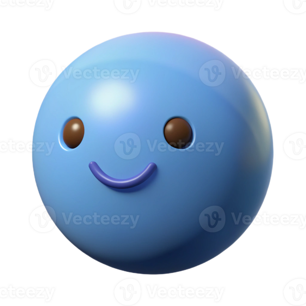 breathtaking timeless Sphere character with a simple smile. Crisp edges, minimal, with Scalable Design. png