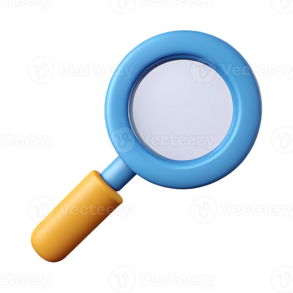 wonderful urban Magnifying glass icon, single-weight stroke, minimal design. Flat color, with Scalable Design. flawless png