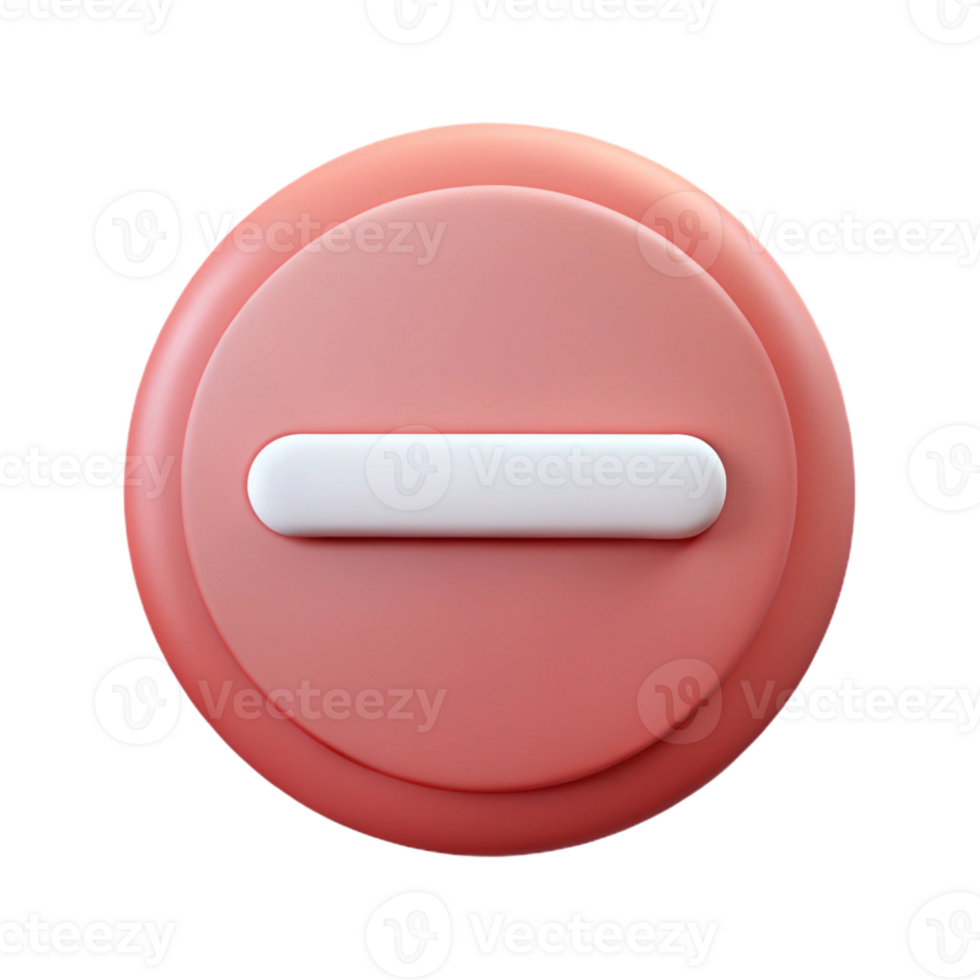 immaculate classic A scalable minus sign icon. Minimal design, clean lines, flat color with Scalable Design. 4K png
