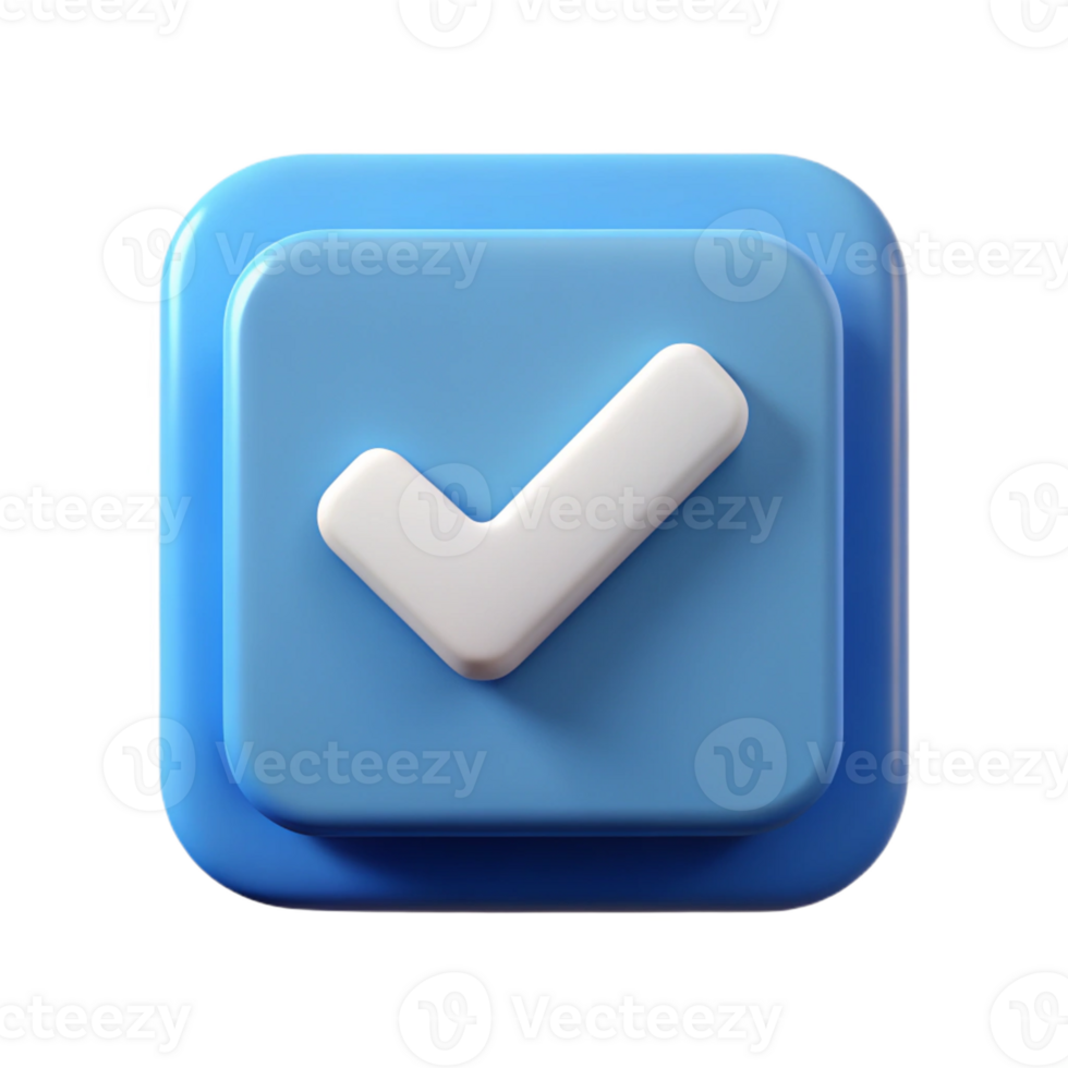 acclaimed creative Checkmark icon in a square box. Minimal design, crisp edges with Scalable Design. genuine png