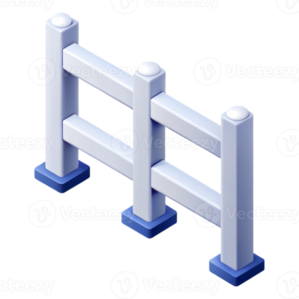 mesmerizing ethereal modern Clean lines isometric fence, scalable, white with Scalable Design. refined png