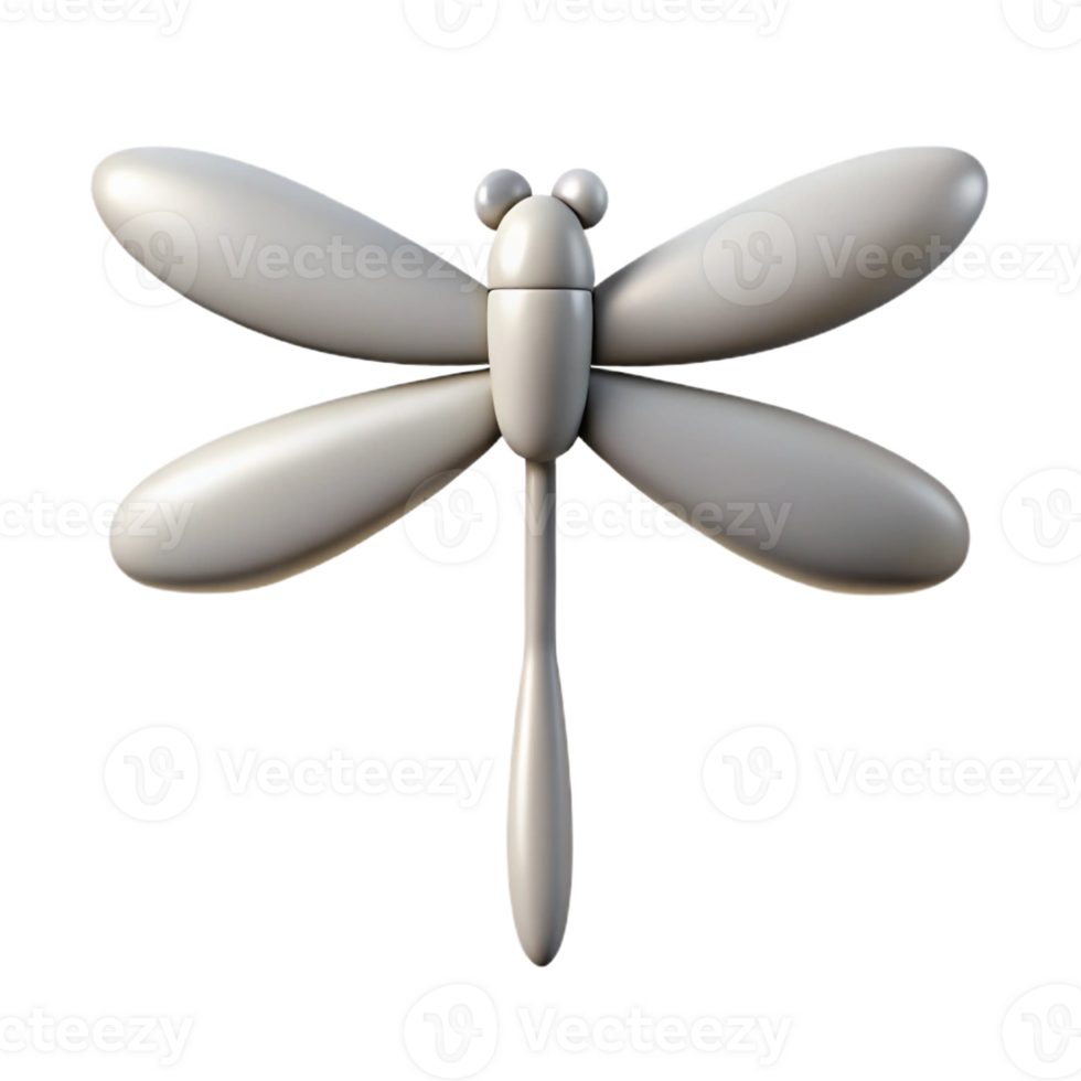 captivating mid-century Symmetrical silhouette of a dragonfly. Clean lines, minimal design with Scalable Design. sharp png