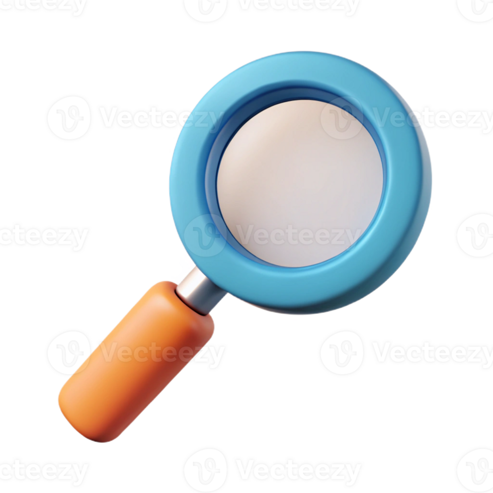 inspired classic Minimal, flat color design of a magnifying glass. Sharp edges, single-weight stroke with Scalable Design. exclusive png