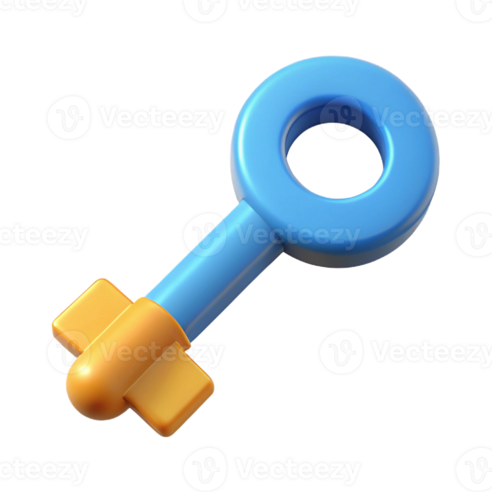bold alluring Crisp edges outlining a simple key. Flat color, clean lines, with Scalable Design. crisp png