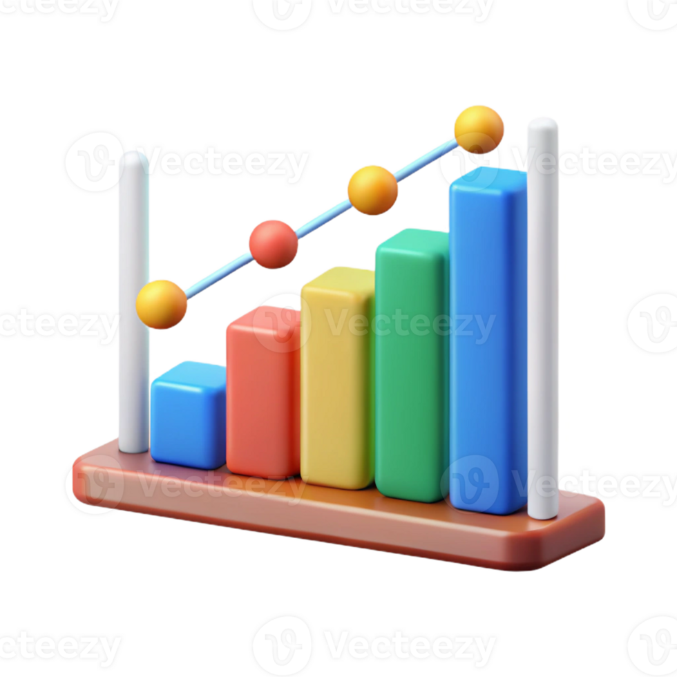 distinctive tropical Bar graph with labeled axes. Single-weight stroke, flat color, minimal with Scalable Design. high resolution png