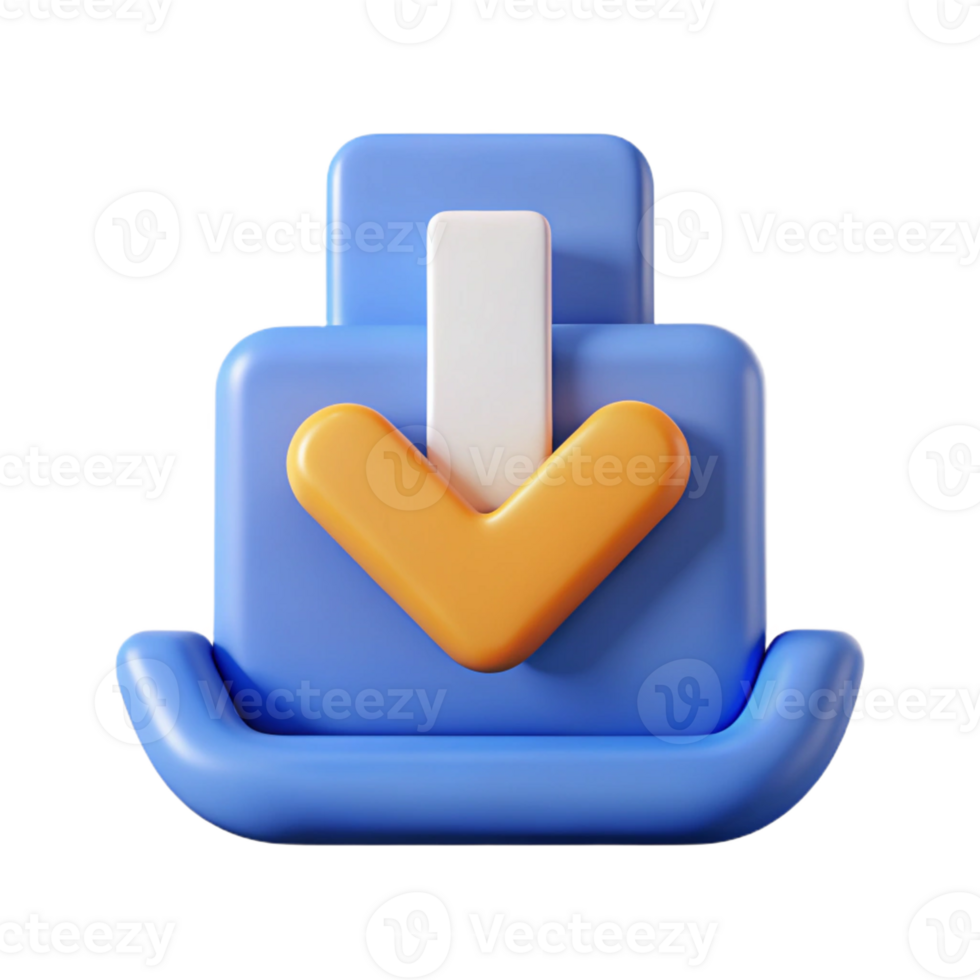 dreamy enchanting Symmetrical, minimal download icon. Single-weight stroke, flat color with Scalable Design. crisp png