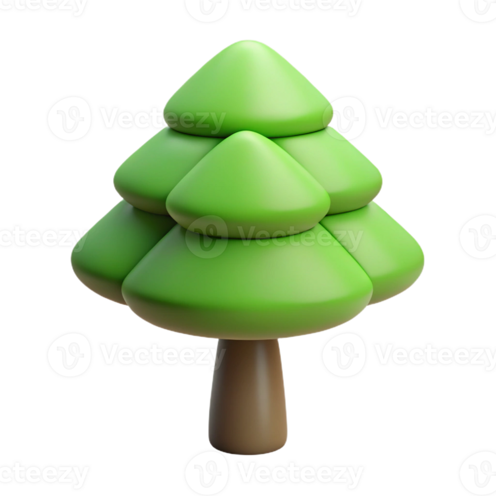 harmonious stunning Symmetrical abstract tree, flat color, with Scalable Design. authentic png