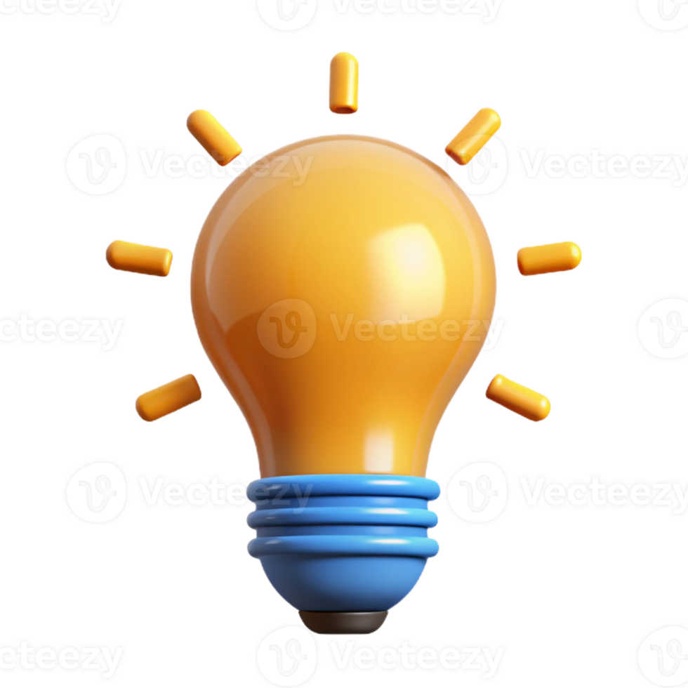 mysterious gorgeous Lightbulb icon with a filament. Crisp edges, single-weight stroke with Scalable Design. authentic png