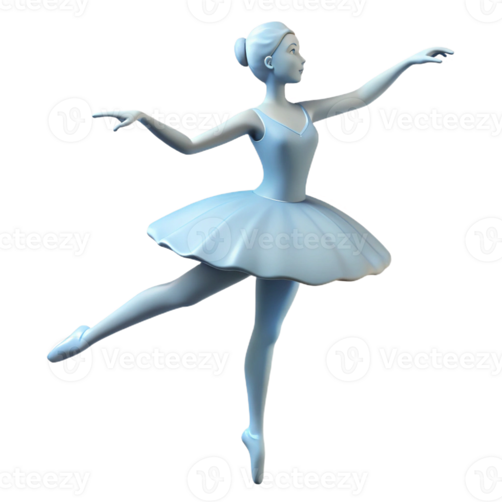 acclaimed geometric Silhouette of a graceful ballerina. Clean lines, flat color, with Scalable Design. authentic png