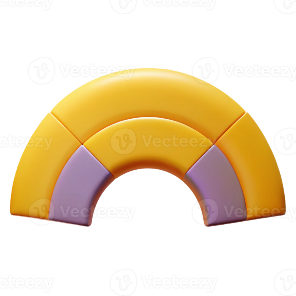 tranquil mesmerizing Semi-circle pattern, crisp edges, symmetrical, flat color with Scalable Design. elite png