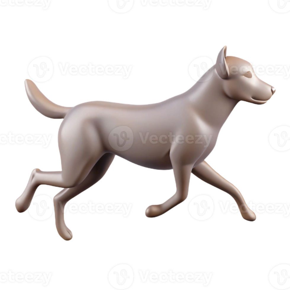 extraordinary notable Crisp edges silhouette of a dog running. Single-weight stroke, minimal design with Scalable Design. png