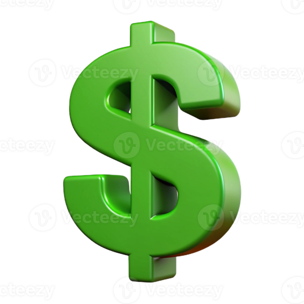 serene intense organic Crisp edges, flat green dollar sign. Clean lines, minimal design with Scalable Design. flawless png