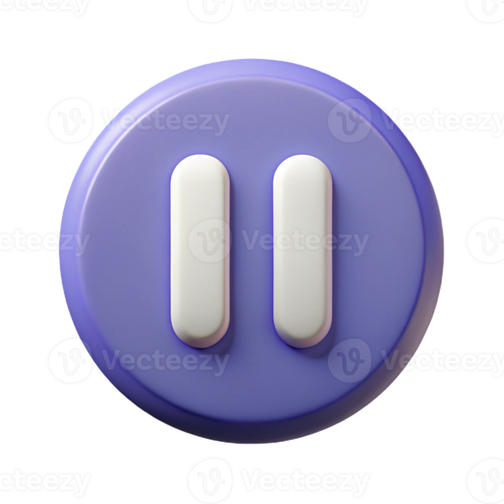 majestic unparalleled Pause button icon. Two vertical bars. Crisp edges, flat color with Scalable Design. png