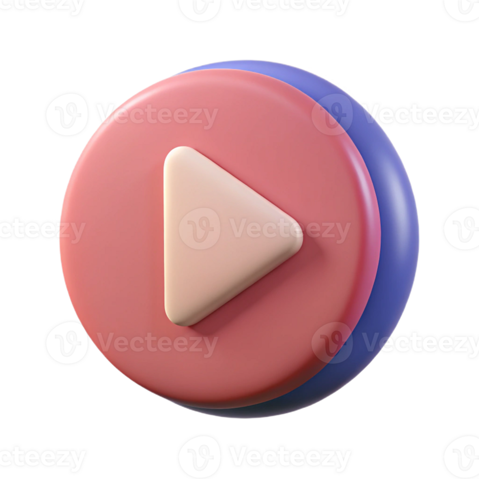 dramatic whimsical creative Play button pictogram. Symmetrical design, minimal design, with Scalable Design. sharp png