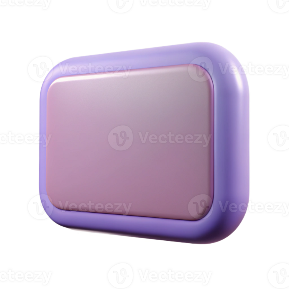 dramatic distinguished Rectangular badge with rounded corners. Flat color, crisp edges, with Scalable Design. png