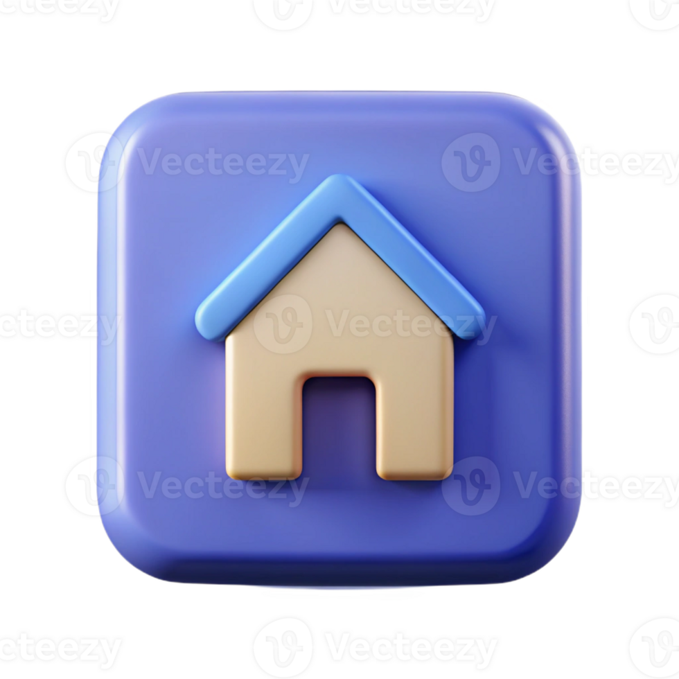 sought-after modern Square badge with a simple house icon. Minimal, crisp edges, single-weight stroke with Scalable Design. museum quality png