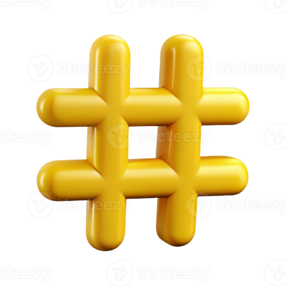 magnificent dramatic art deco Clean lines, symmetrical hashtag symbol. Flat yellow, with Scalable Design. flawless png