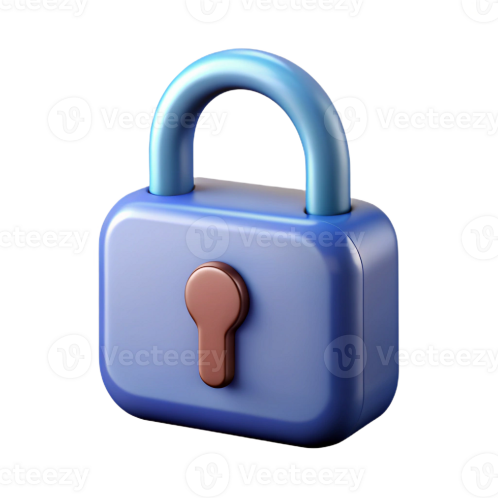 vibrant calm bohemian Lock with a simple shape. Clean lines, single-weight stroke, with Scalable Design. professional png
