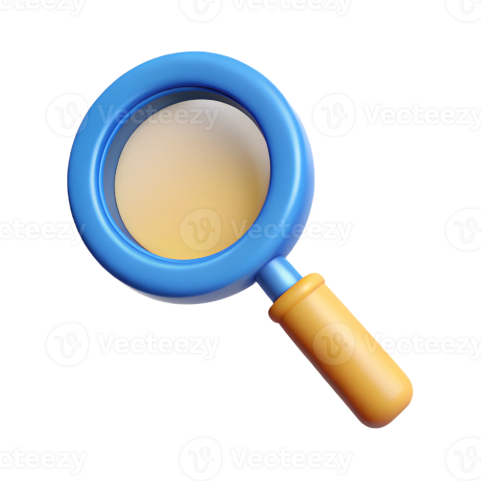 dazzling ethereal traditional Magnifying glass with a handle. Single-weight stroke, minimal, with Scalable Design. impeccable png