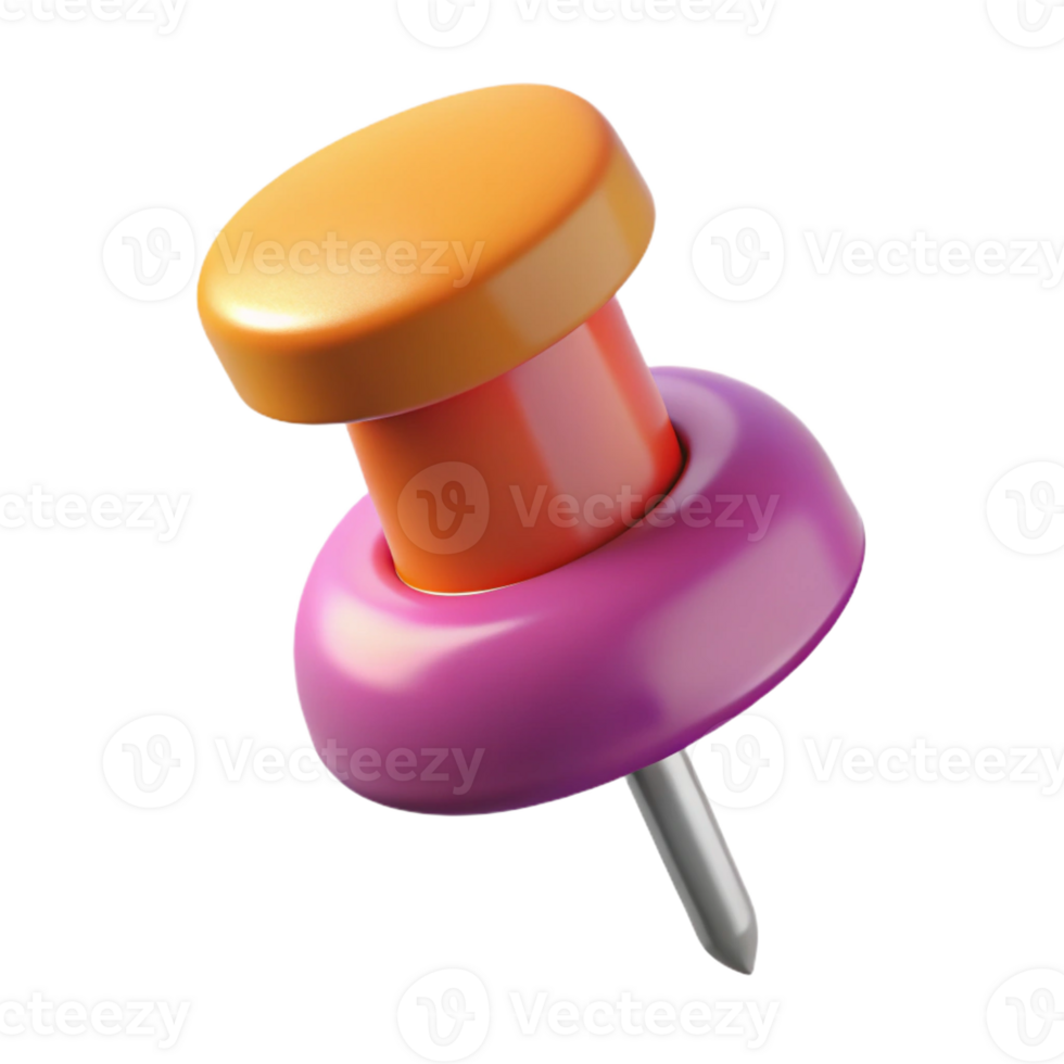 beautiful remarkable Pushpin character with a round head. Single-weight stroke, clean lines, with Scalable Design. png