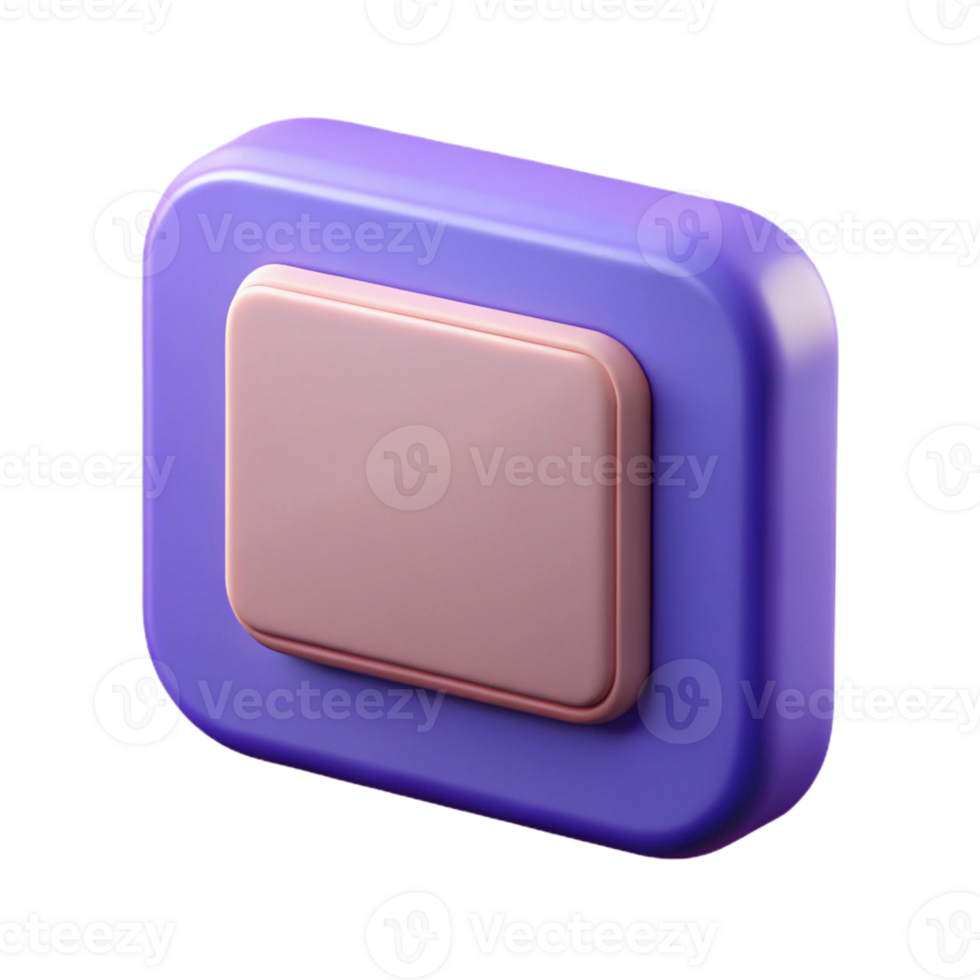 acclaimed surreal Rectangular badge with rounded corners. Flat color, clean lines, minimal design with Scalable Design. gallery standard png
