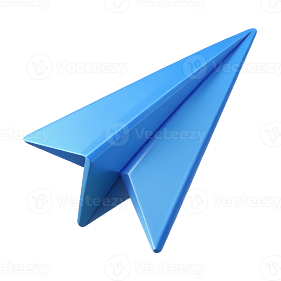 bold enchanting Scalable icon of a paper airplane. Clean lines, crisp edges. Minimal design. Flat color with Scalable Design. 8K png