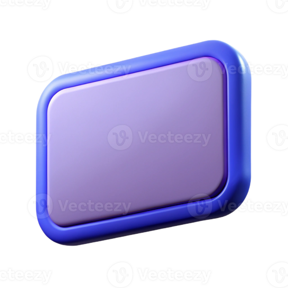 exquisite tranquil surreal Rectangular badge with rounded corners. Flat color, crisp edges, with Scalable Design. original png