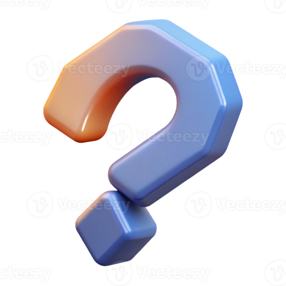 standout contemporary A geometric question mark. Minimal, crisp edges, single-weight stroke with Scalable Design. ultra HD png