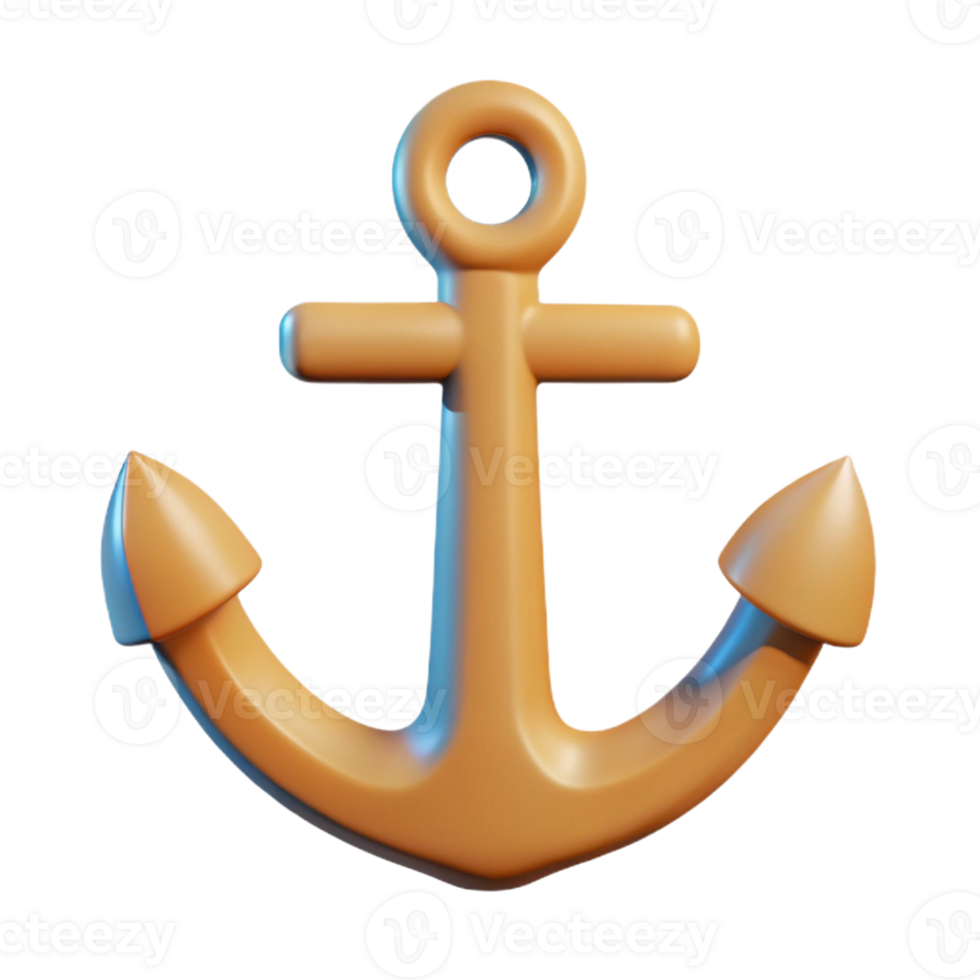 elegante criativo mínimo Projeto do a âncora com limpar \ limpo linhas e uma peso único acidente vascular encefálico com escalável Projeto. magistralmente capturado png