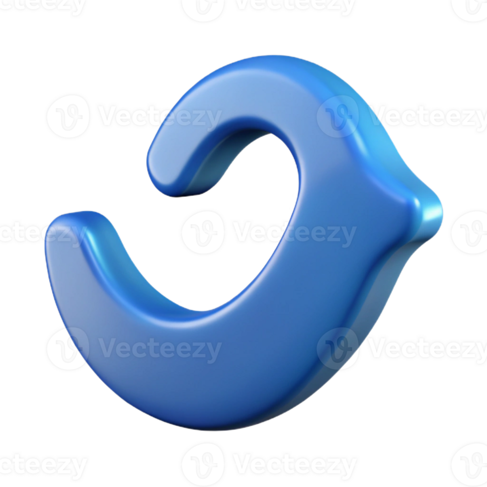 elegant rare Wave character with a curved line and crest. Flat color, clean lines, crisp edges with Scalable Design. png