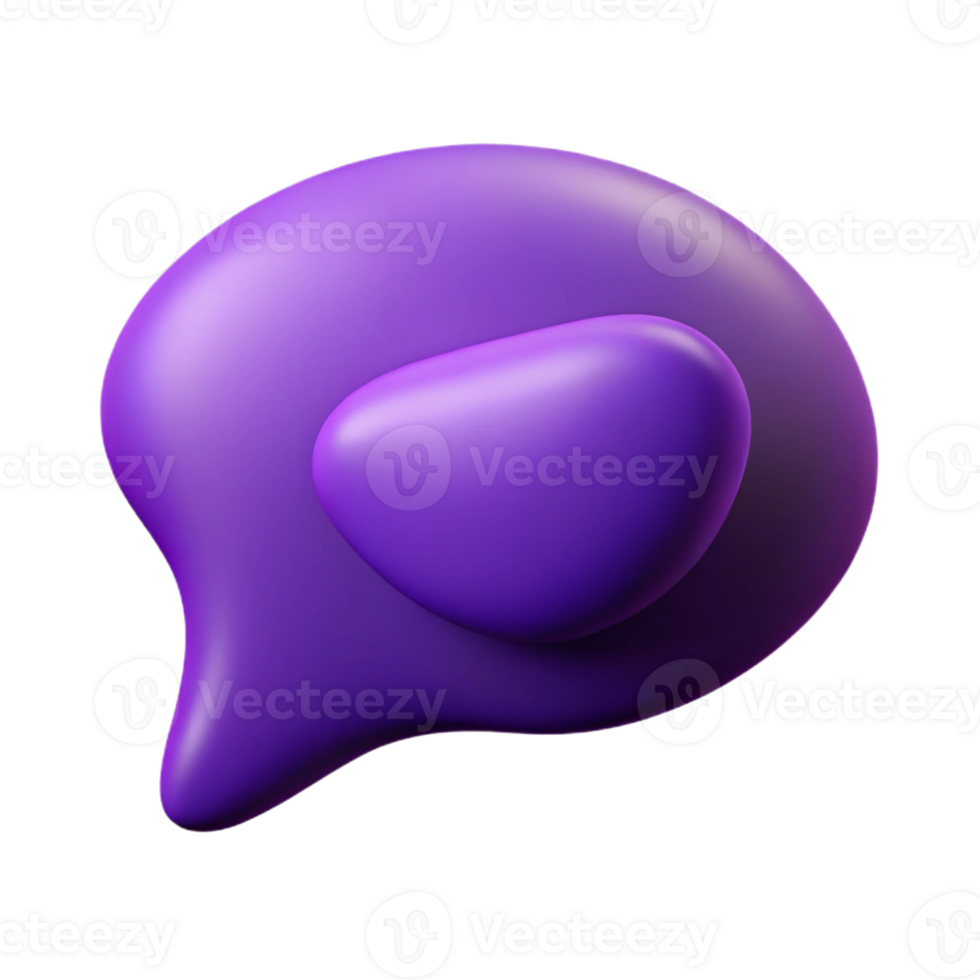 sought-after minimalist Scalable abstract shape resembling a speech bubble, flat purple with Scalable Design. original png