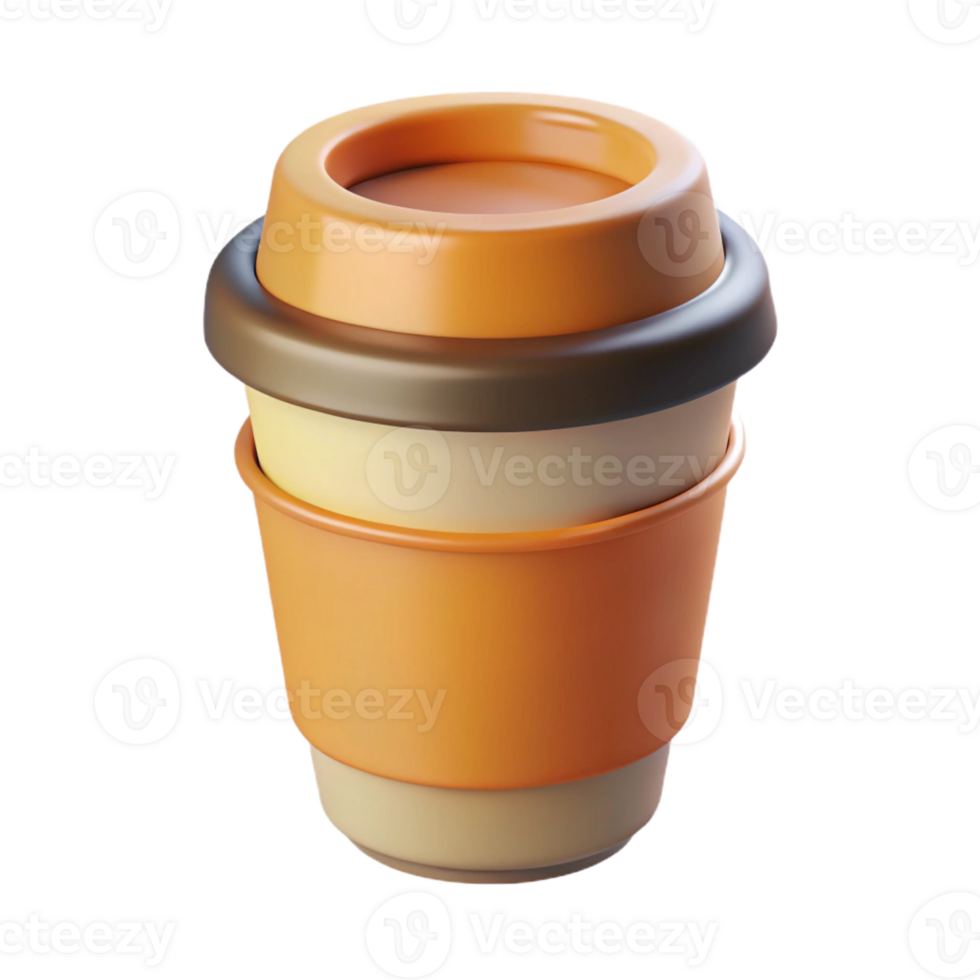 unforgettable retro Minimalist design of a coffee cup. Crisp edges, flat color. with Scalable Design. luxury png